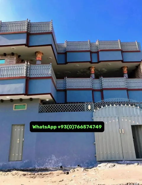 2-storey house for sale, 6 rooms, 2 biswa, Ziarani, District 7, Jalalabad
