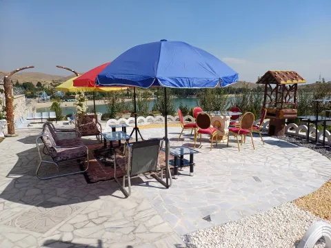 Leisure garden with glasshouse for sale, Qargha Dam