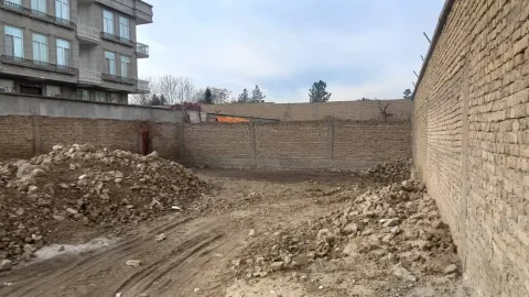 Walled commercial plot for sale, 500 m², near Rasul Barat Mosque, Mazar-i-Sharif