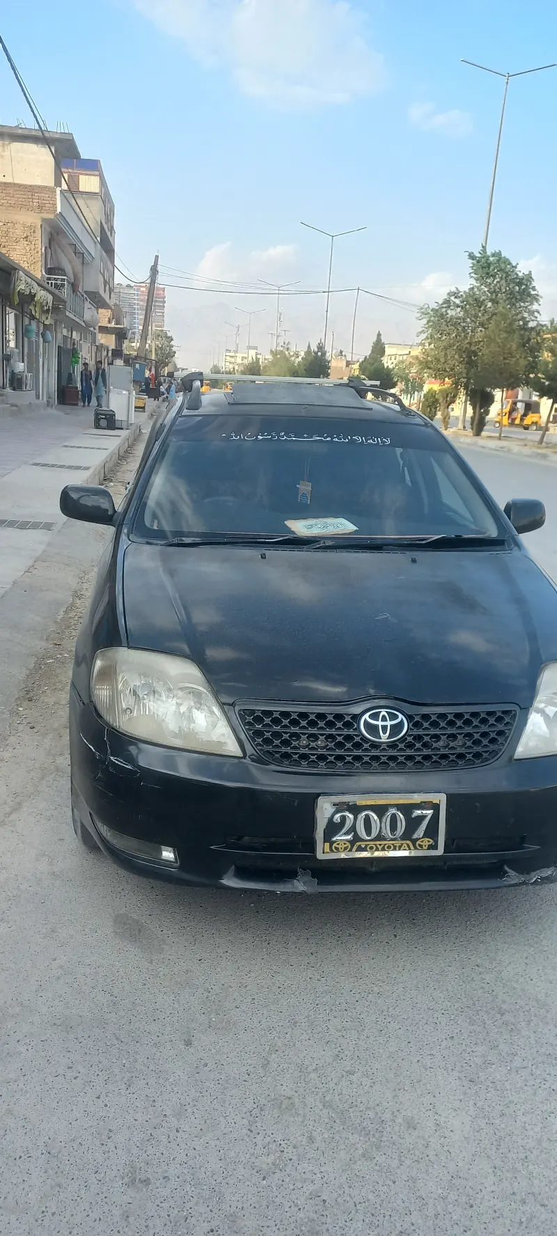 2001 Toyota Corolla – Black / Unregistered (Kabul Sticker)