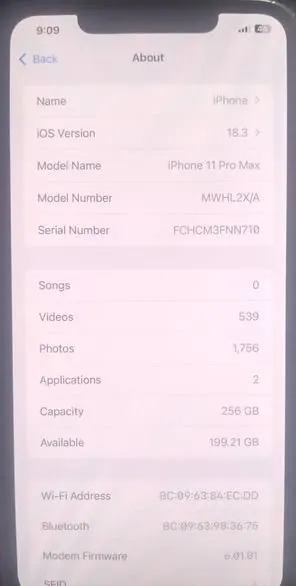 iPhone 11 pro max